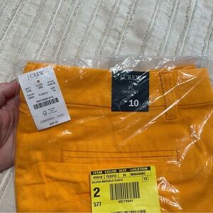J. Crew Unopened(!!) Golden Marigold Chino 3.5in Inseam Shorts